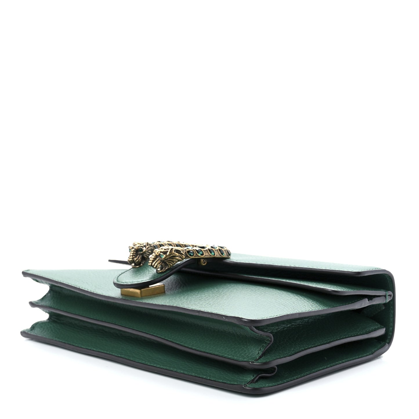 Pebbled Calfskin Small Dionysus Shoulder Bag Emerald