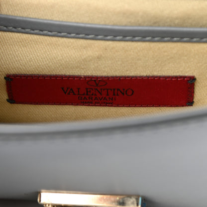 Valentino Garavani Vitello Mini Glam Lock Rockstud Flap Light Stone 6 of 12
