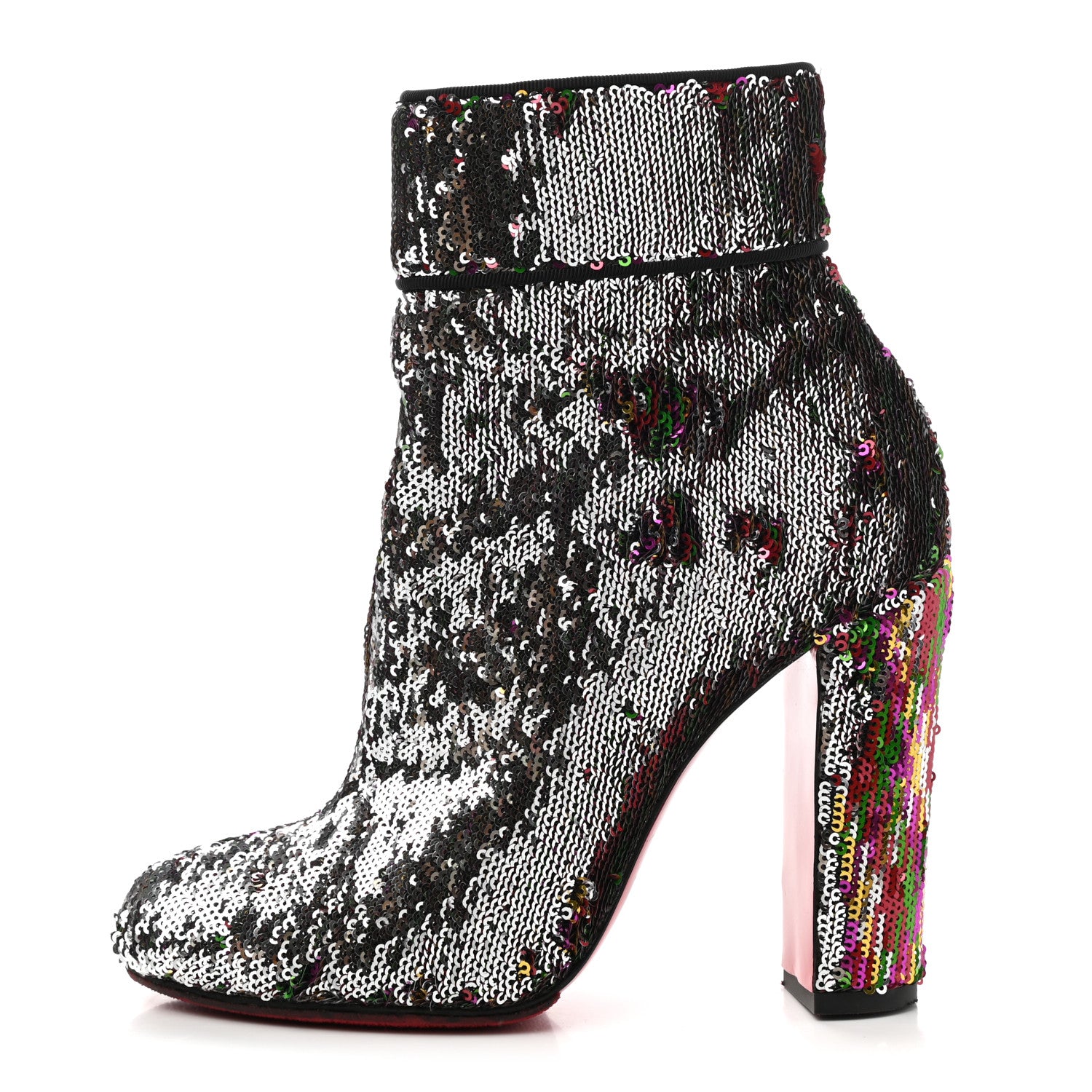 Christian Louboutin Paillettes Moulamax 100 Booties 36.5 Multicolor 1 of 7