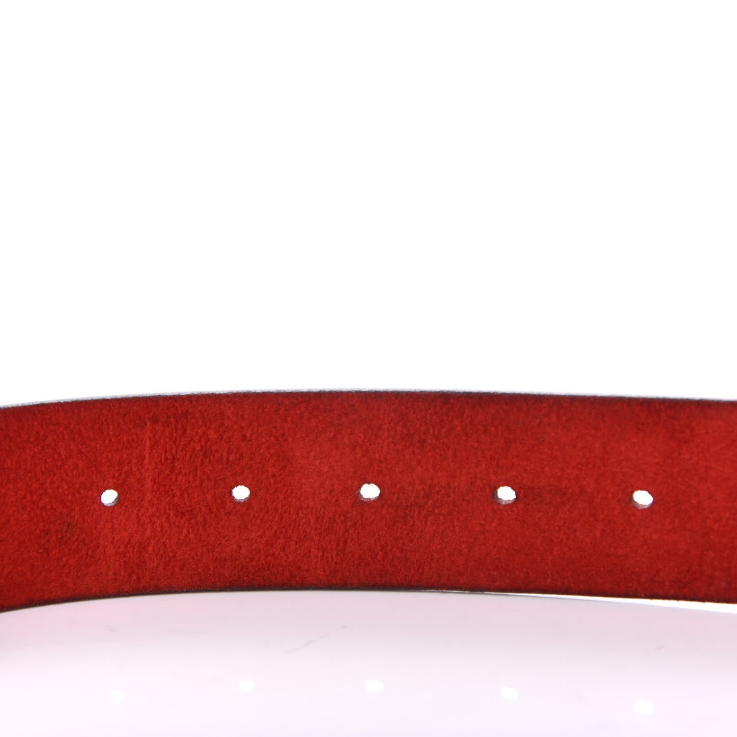 Gucci Nubuck Interlocking G Belt 90 36 Red 4 of 7
