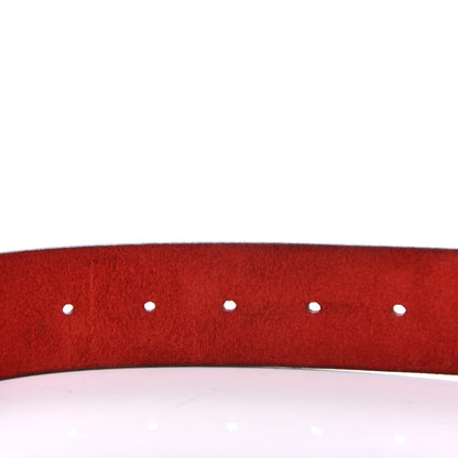 Gucci Nubuck Interlocking G Belt 90 36 Red 4 of 7