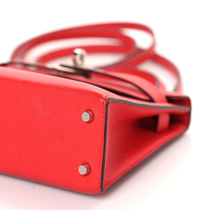 Hermes Epsom Mini Kelly Sellier 20 Rouge Tomate 9 of 10