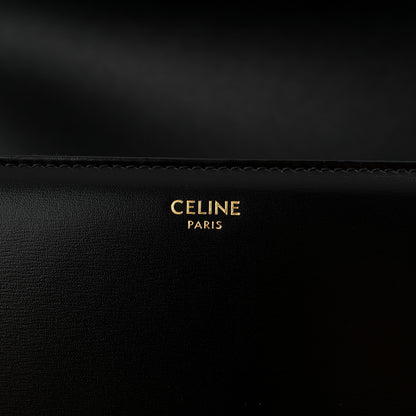 Celine Shiny Calfskin Medium Triomphe Black 6 of 10