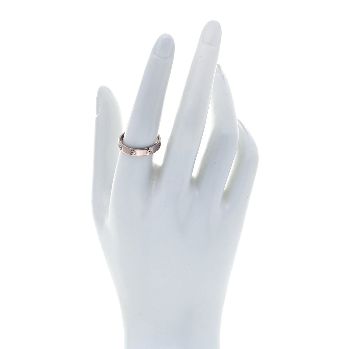 18K White Gold 4mm LOVE Wedding Band Ring 57 8