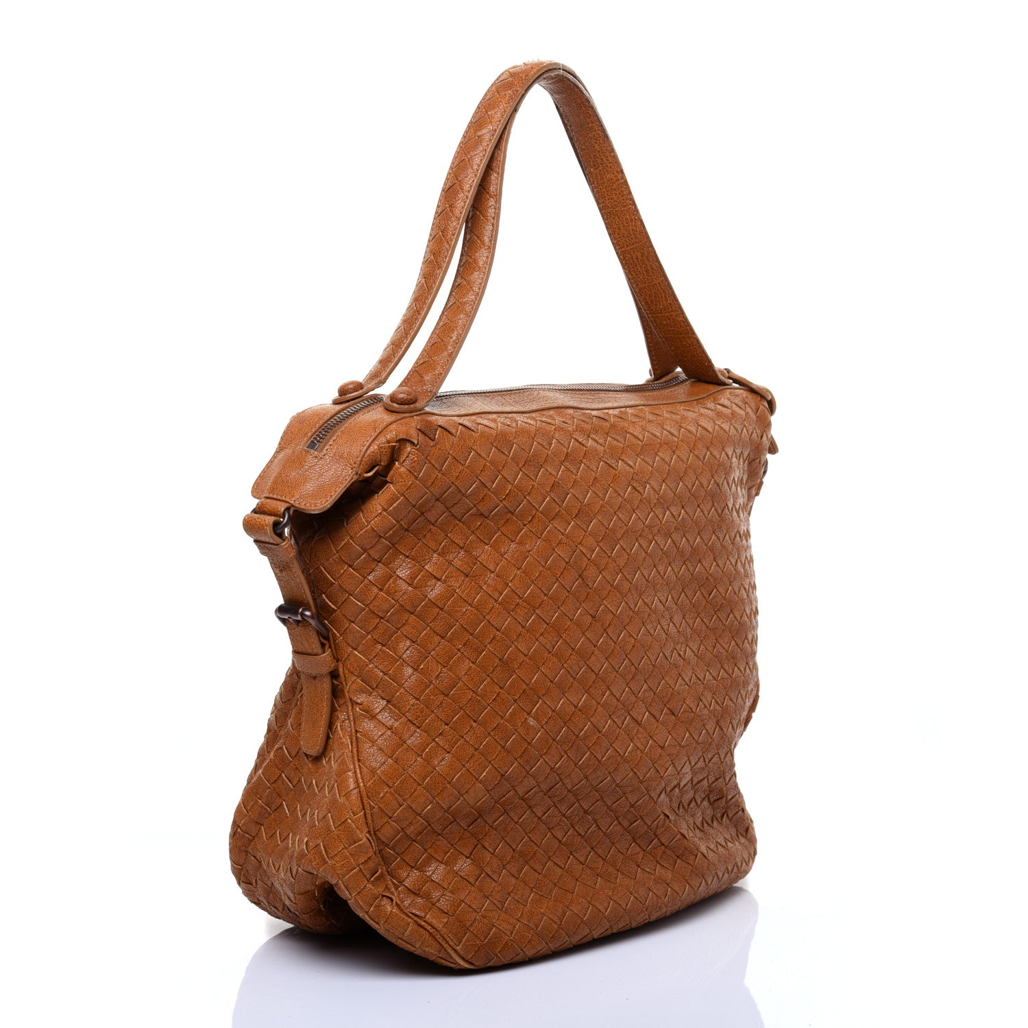 Bottega Veneta Goatskin Intrecciato Belly 76 Bag Brown 3 of 12