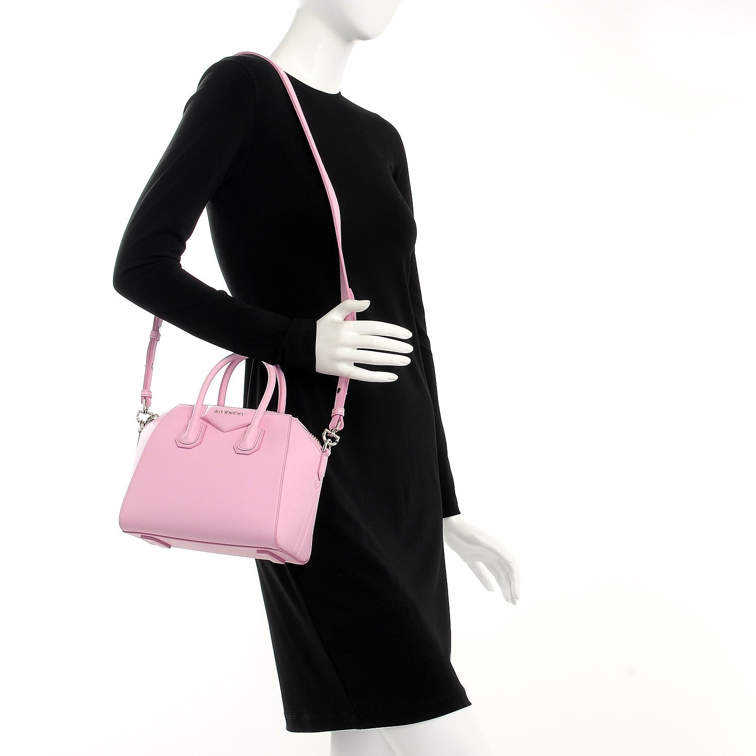 Givenchy Sugar Goatskin Mini Antigona Bright Pink 2 of 7