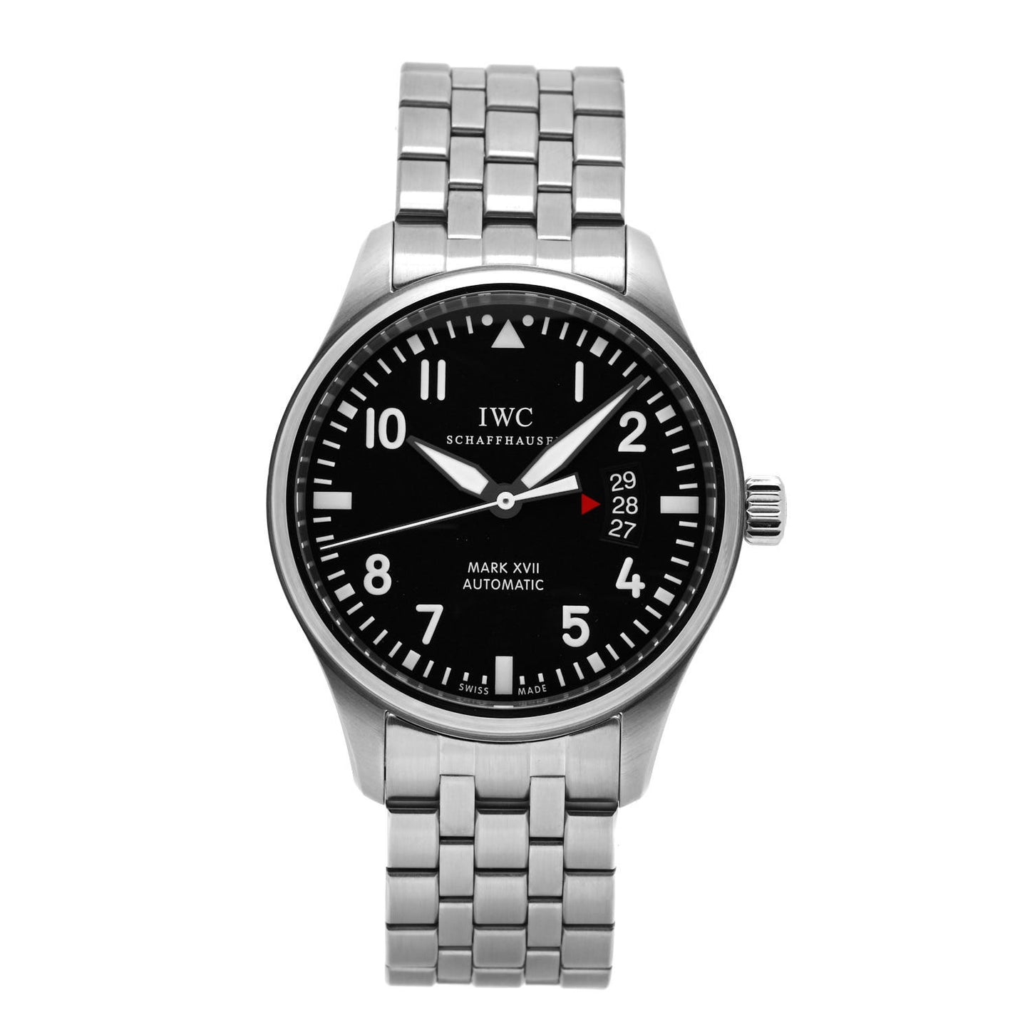 Stainless Steel 41mm Pilot Mark XVII Automatic Watch Black IW326504