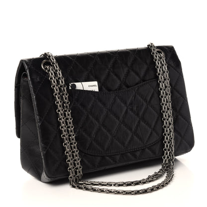 Chanel Aged Calfskin Quilted 2.55 Reissue 226 Flap Black 4 of 11