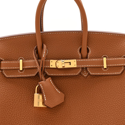 Hermes Togo Birkin 25 Gold 8 of 14