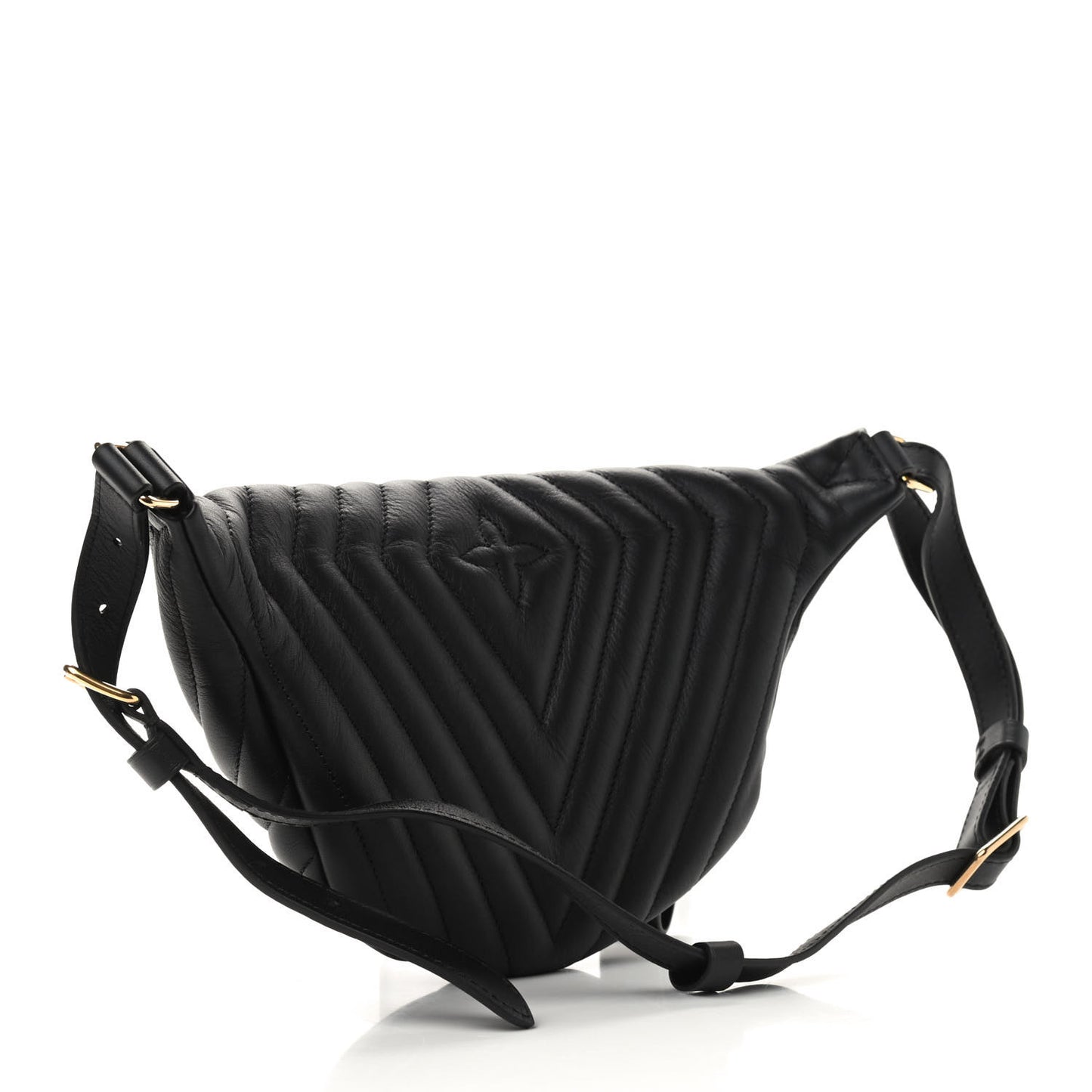 Calfskin Quilted New Wave Bumbag Black