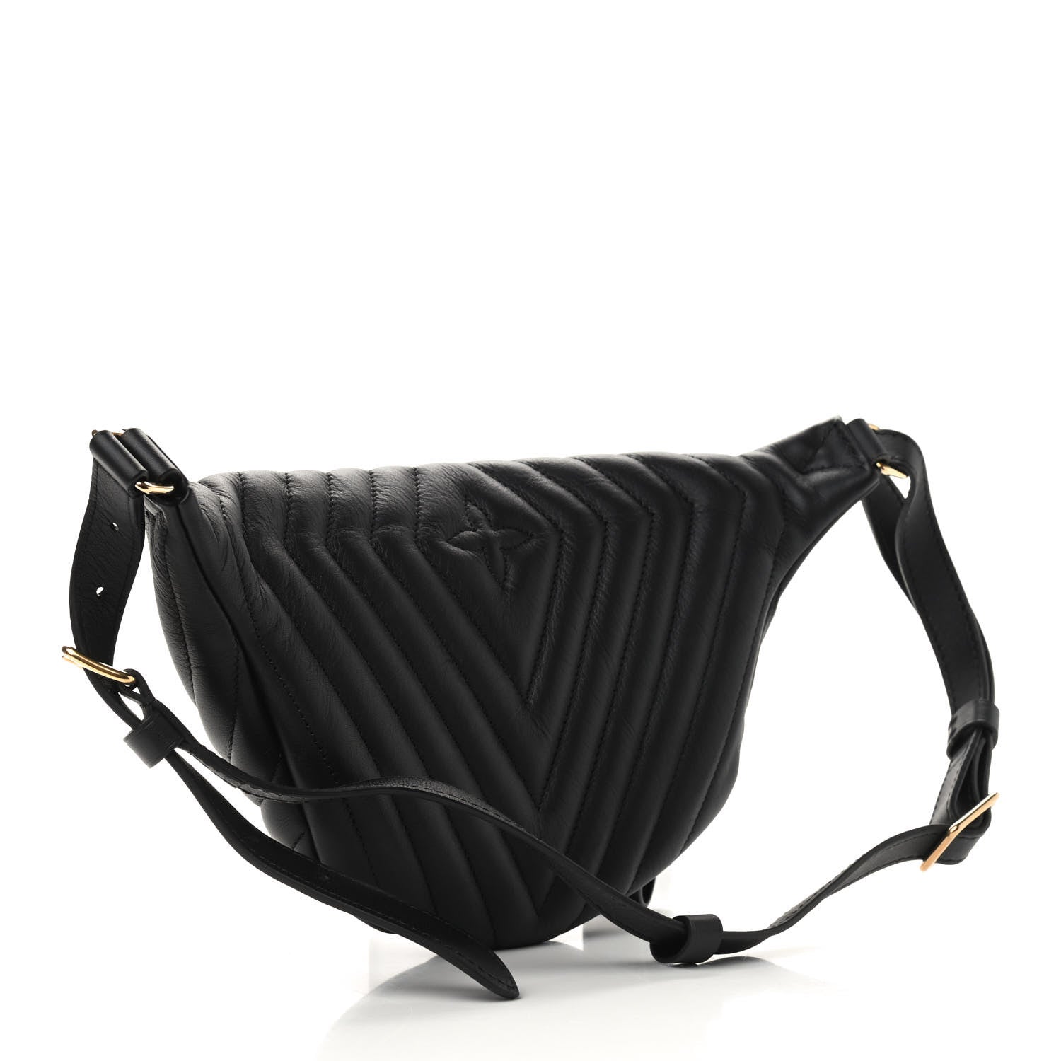 Louis Vuitton Calfskin Quilted New Wave Bumbag Black 3 of 8