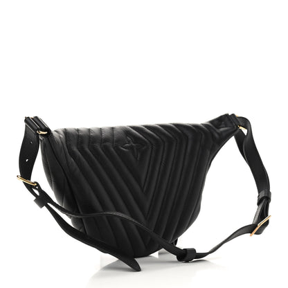 Louis Vuitton Calfskin Quilted New Wave Bumbag Black 3 of 8