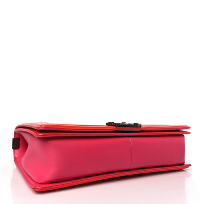 Chanel Patent Quilted Large Boy Flap Pink 4 of 10