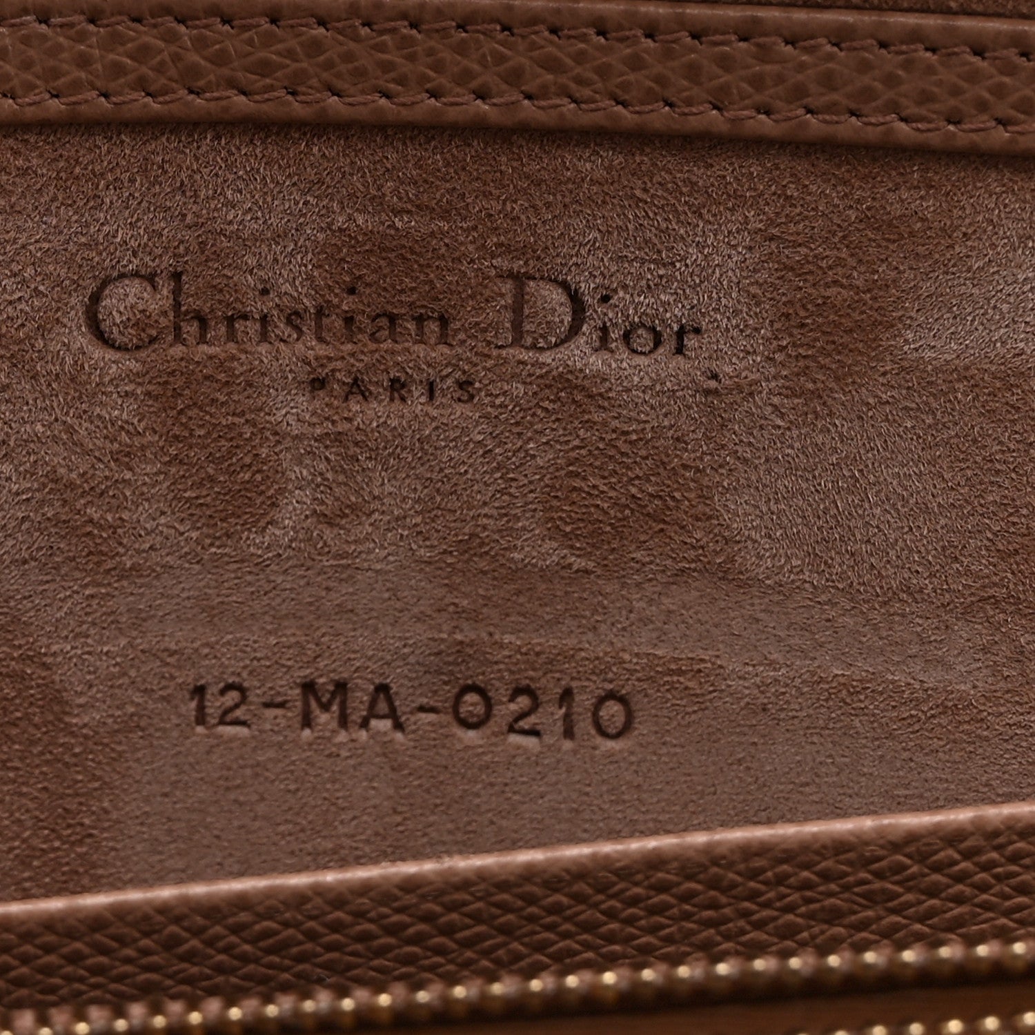 Christian Dior Grained Calfskin Saddle Chain Pouch Blush 6 of 9
