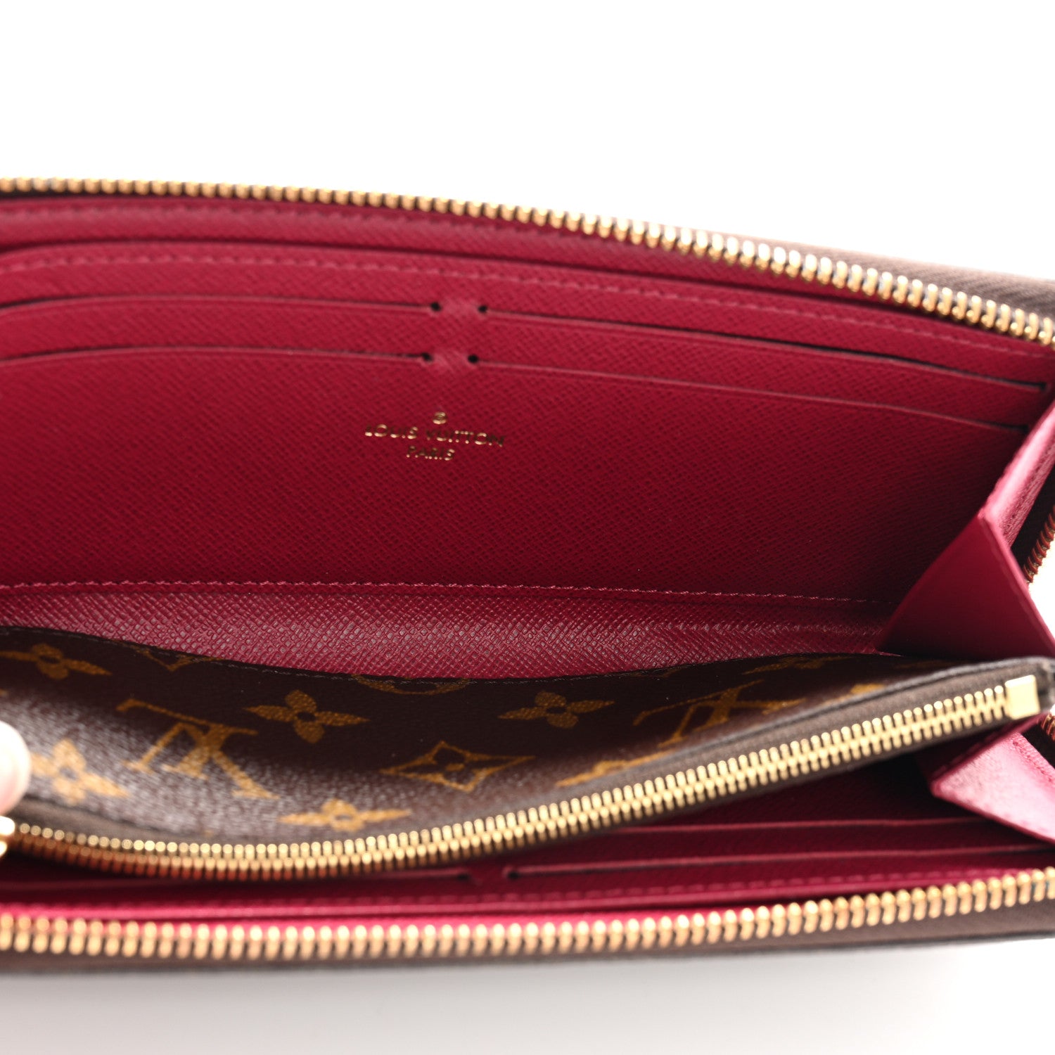 Louis Vuitton Monogram Clemence Wallet Fuchsia 5 of 10