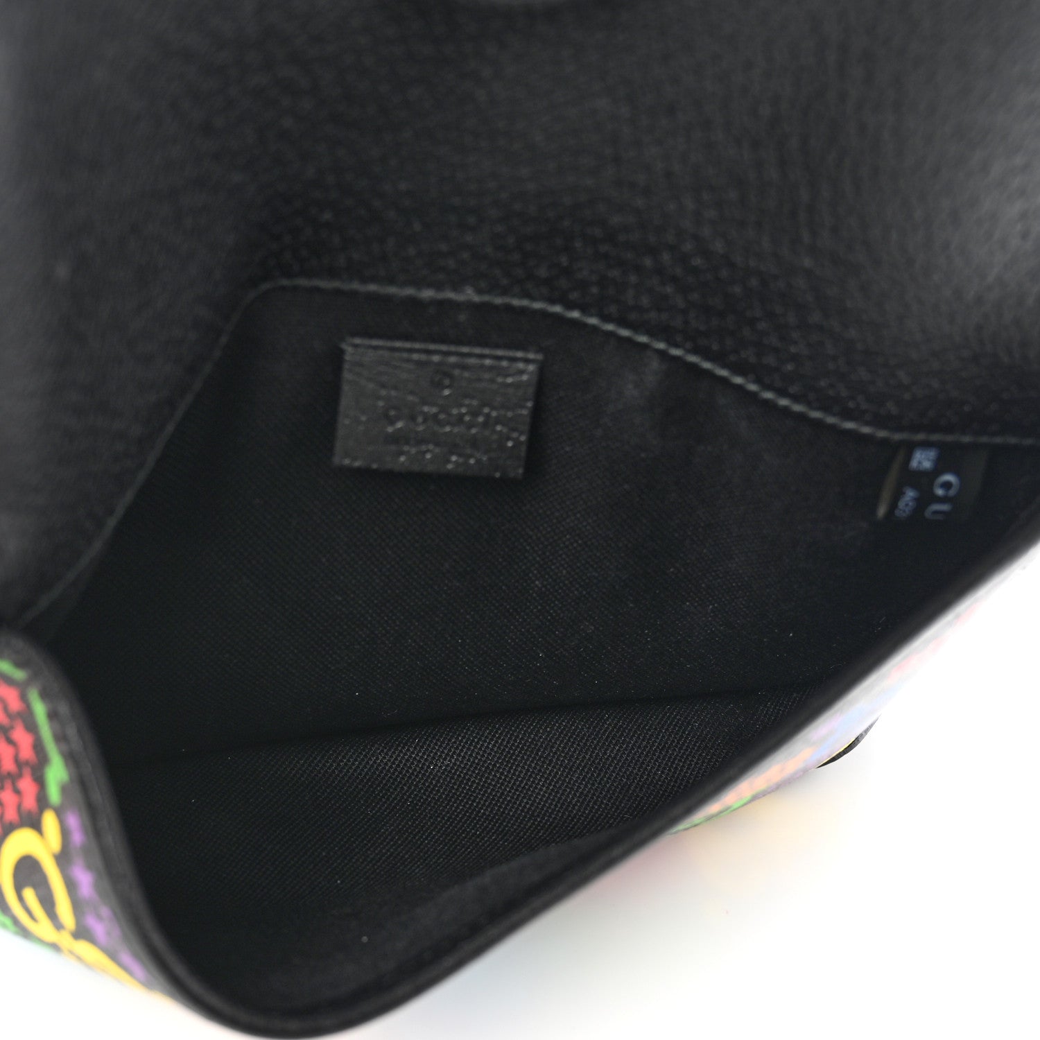 Gucci GG Supreme Monogram Psychedelic Slim Belt Bag Black 5 of 7