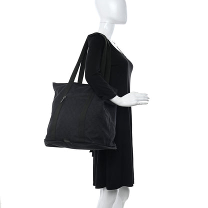 Gucci Denim Monogram Large Collapsible Travel Tote Black 2 of 10
