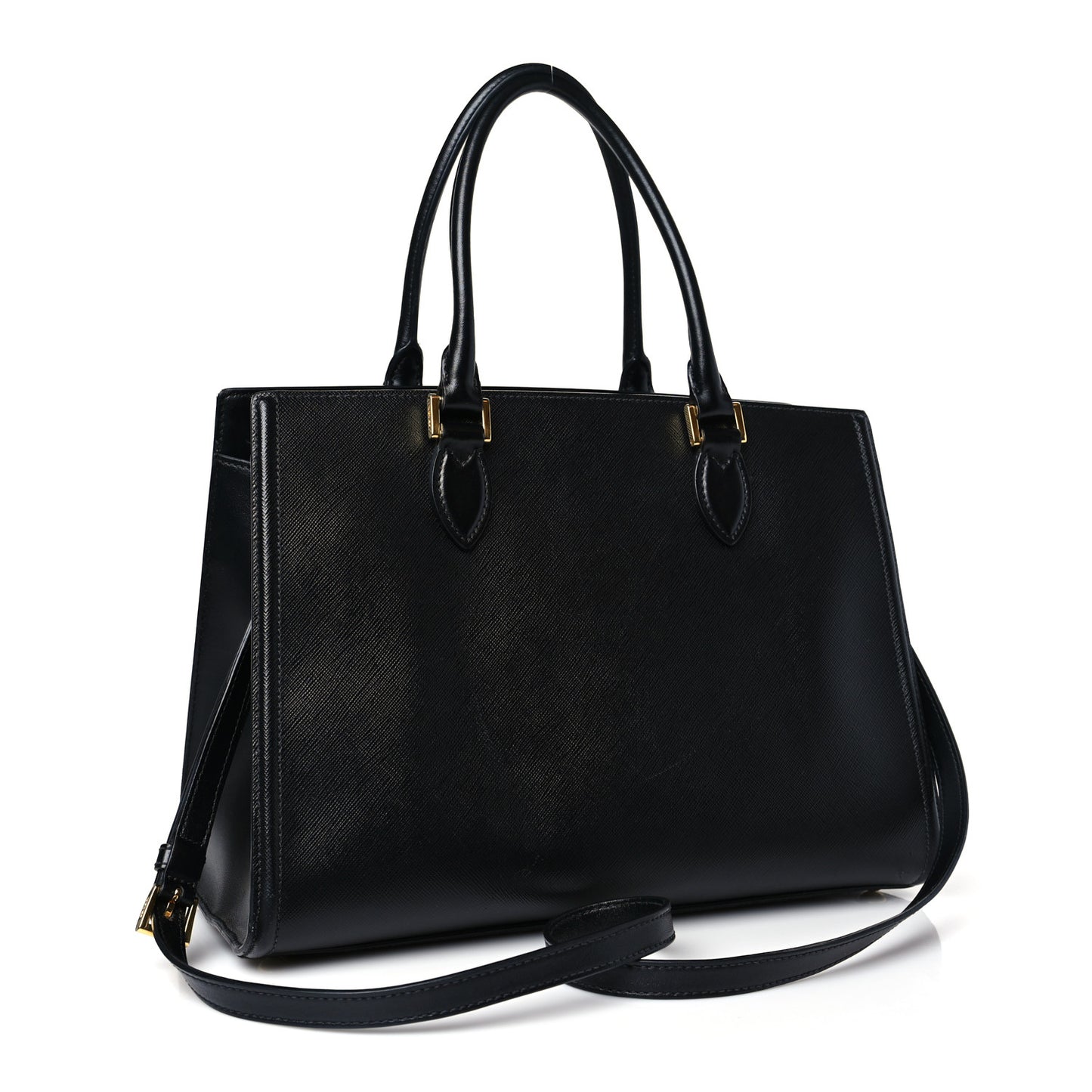Saffiano Soft Calfskin Tote Black