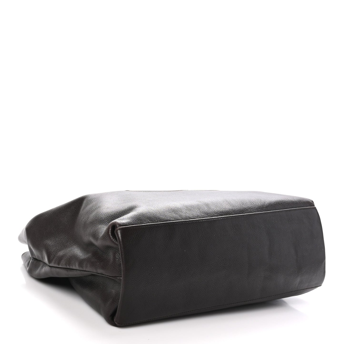 Caviar CC Stitched Tote Dark Brown