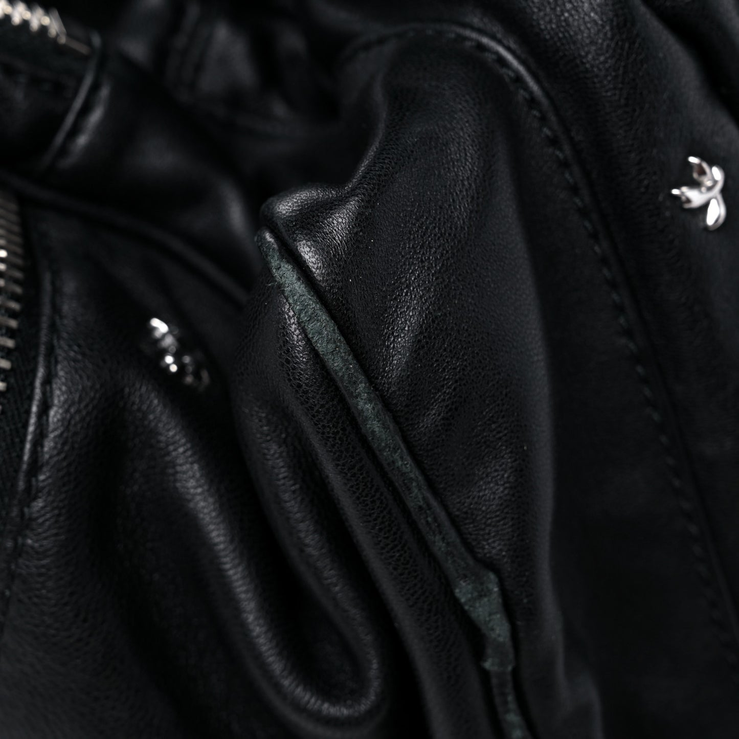 Lambskin Marti Backpack Bag Washed Black Rhodium Hardware