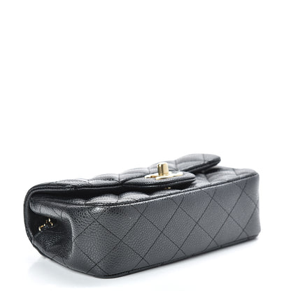 Chanel Metallic Caviar Quilted Extra Mini Flap Black 4 of 12