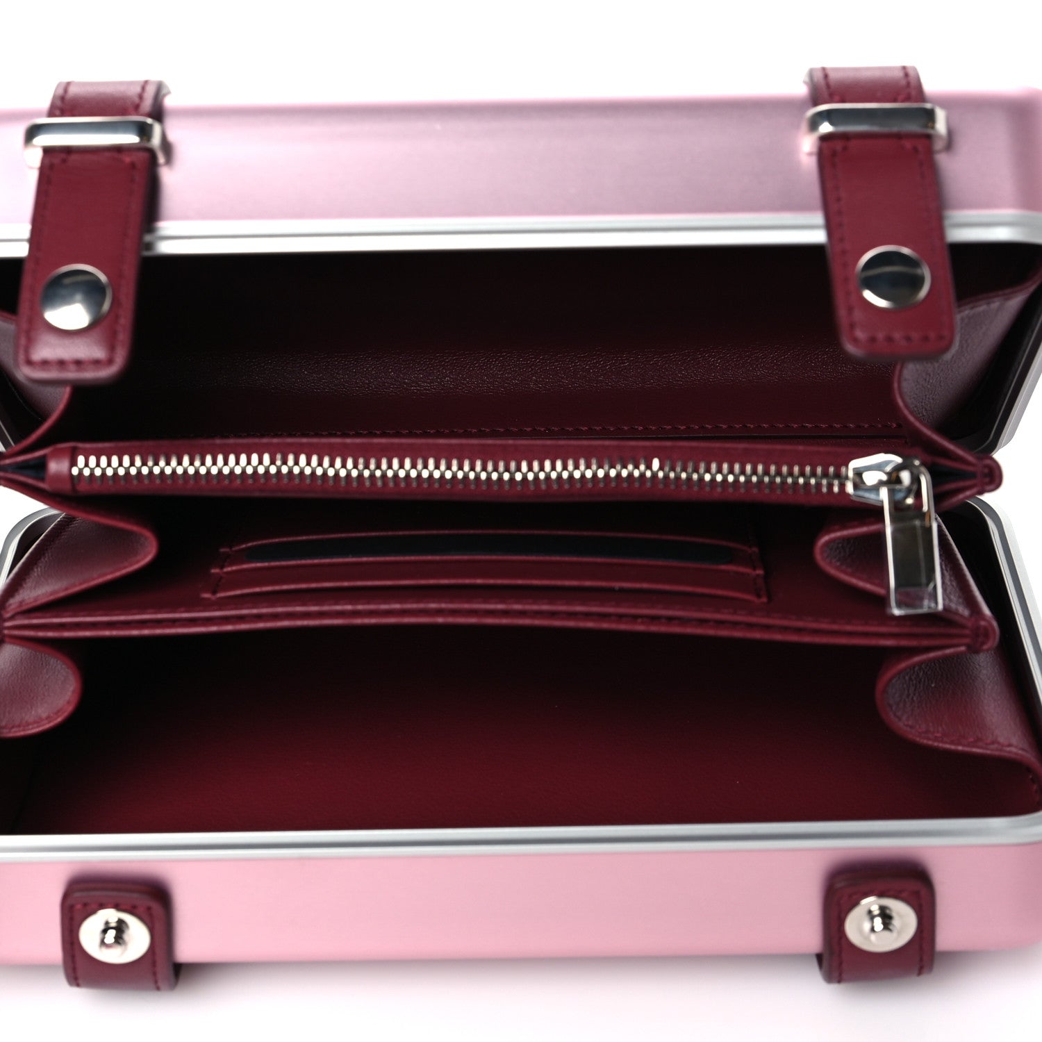 Christian Dior X RIMOWA Aluminum Personal Clutch On Strap Rose 5 of 10
