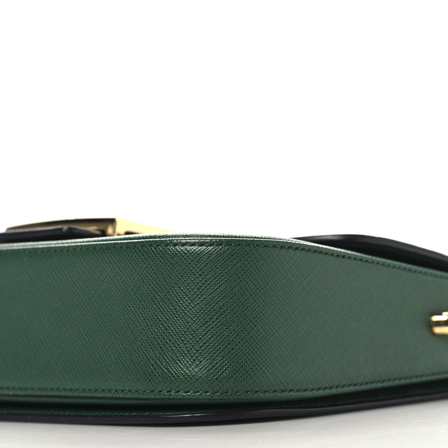 Prada Saffiano Lux Embleme Flap Shoulder Bag Mango 9 of 11