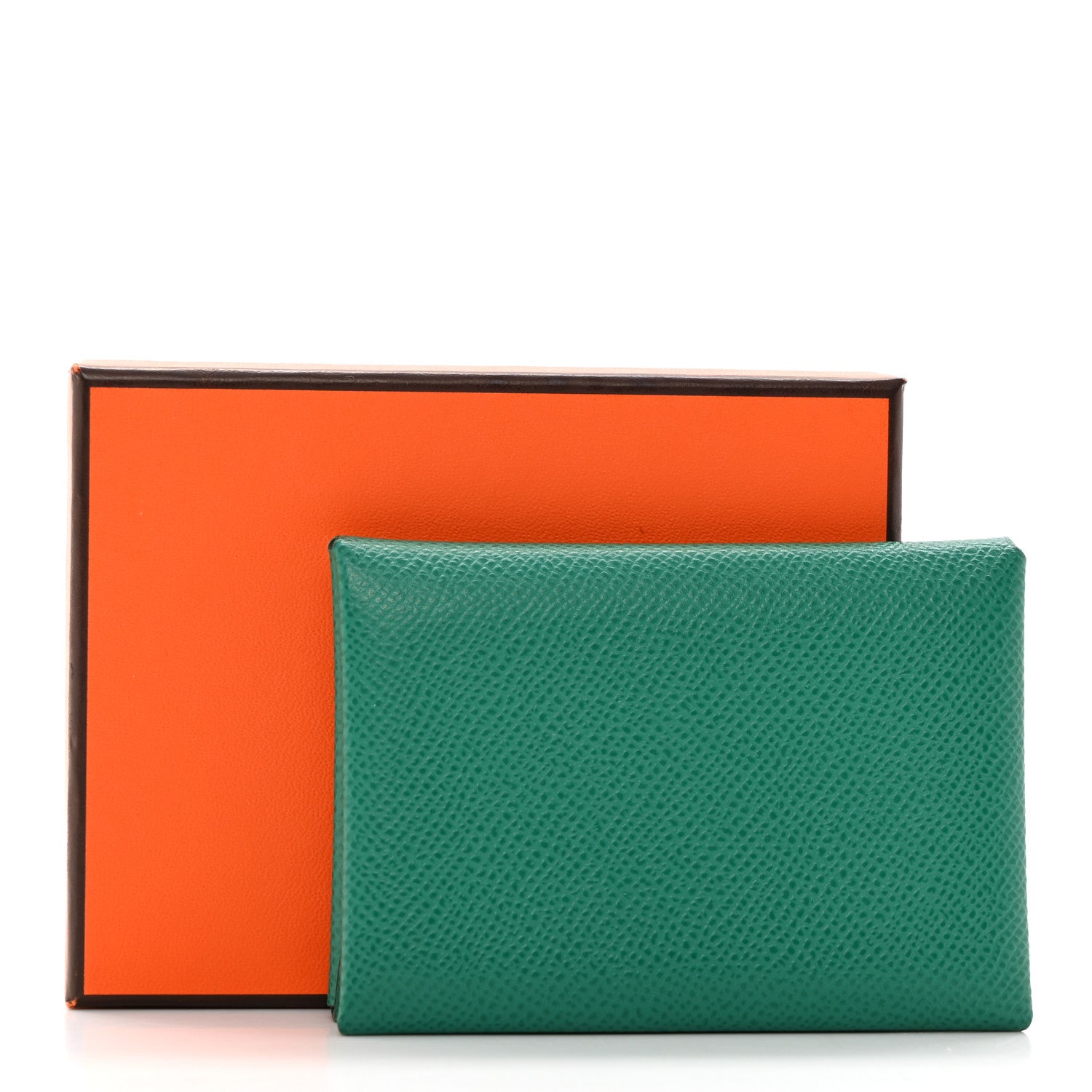 Hermes Epsom Calvi Duo Card Case Vert Jade 7 of 7