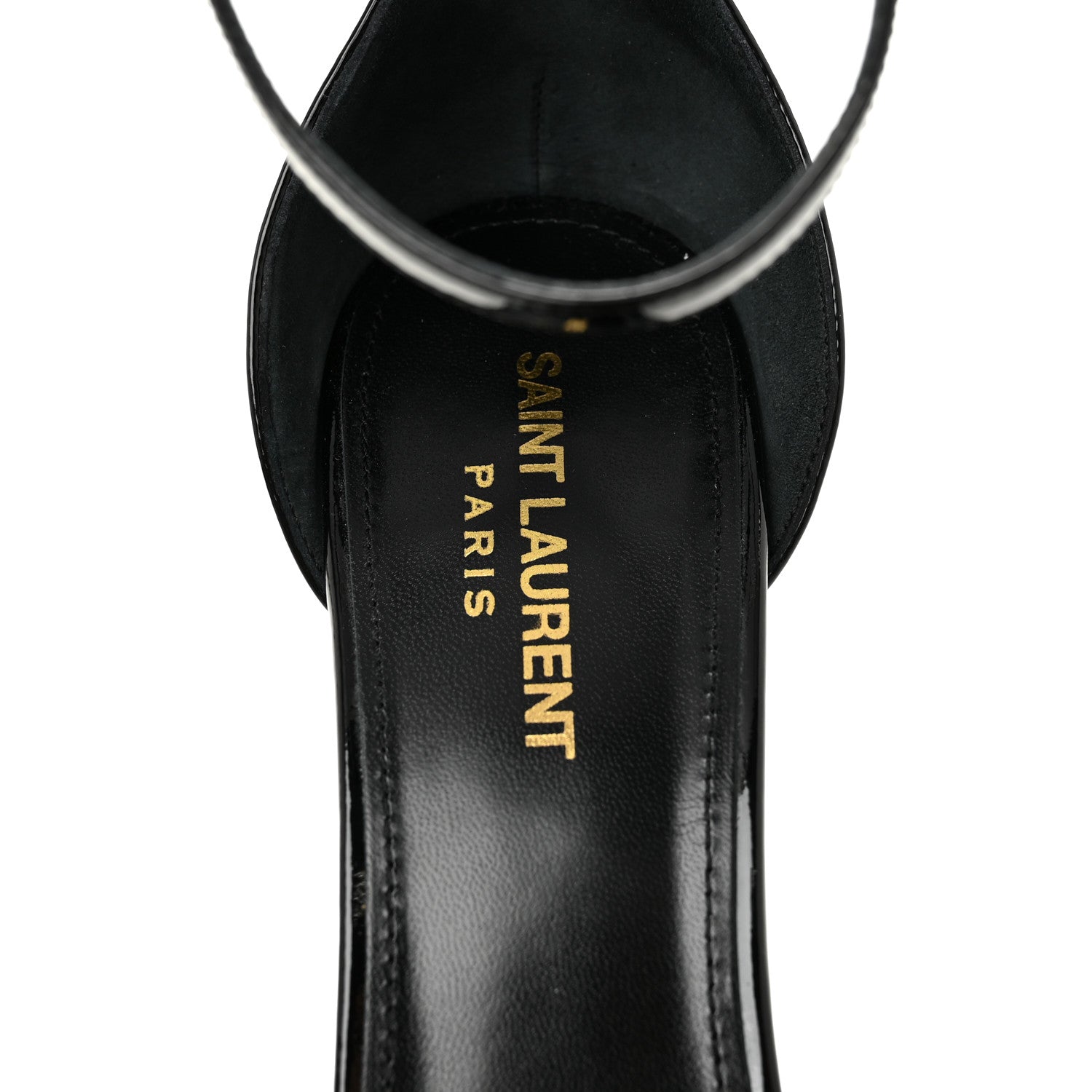 Saint Laurent Patent Farrah 80 Platform Sandals 40 Black 7 of 10