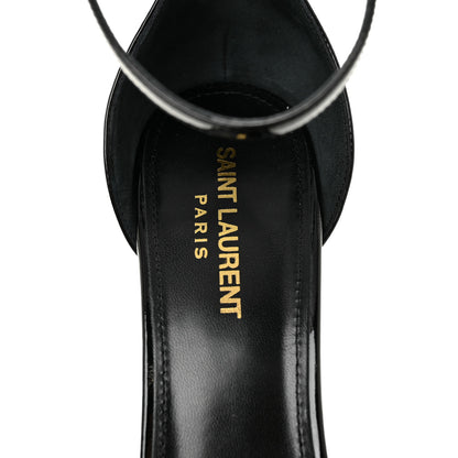 Saint Laurent Patent Farrah 80 Platform Sandals 40 Black 7 of 10