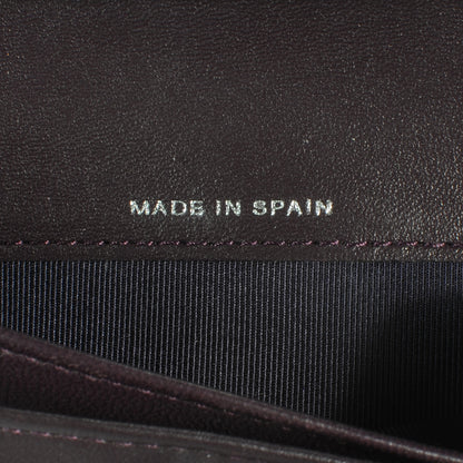 Chanel Lambskin Quilted Yen Wallet Plum 8 of 10