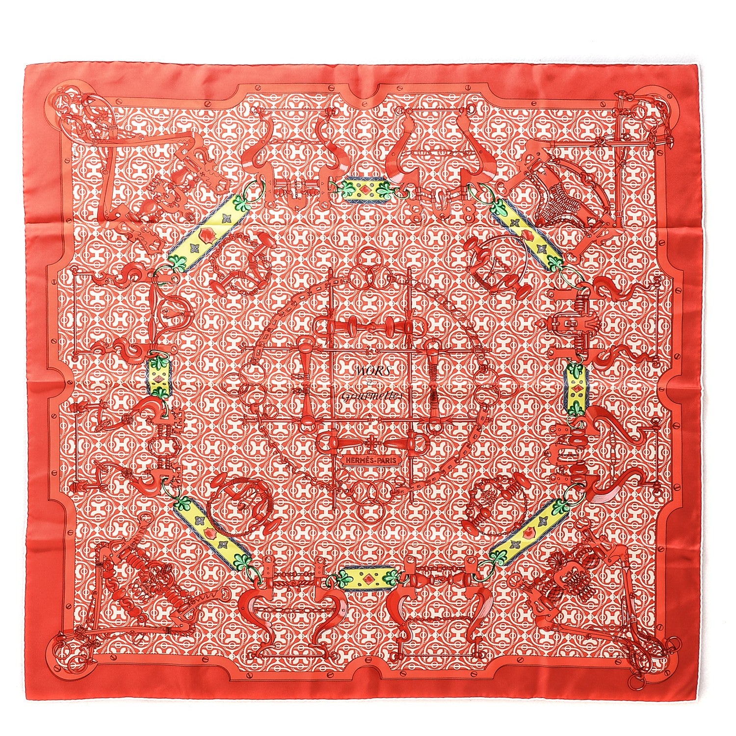 Hermes Silk Mors et Gourmettes Scarf 90 1 of 7