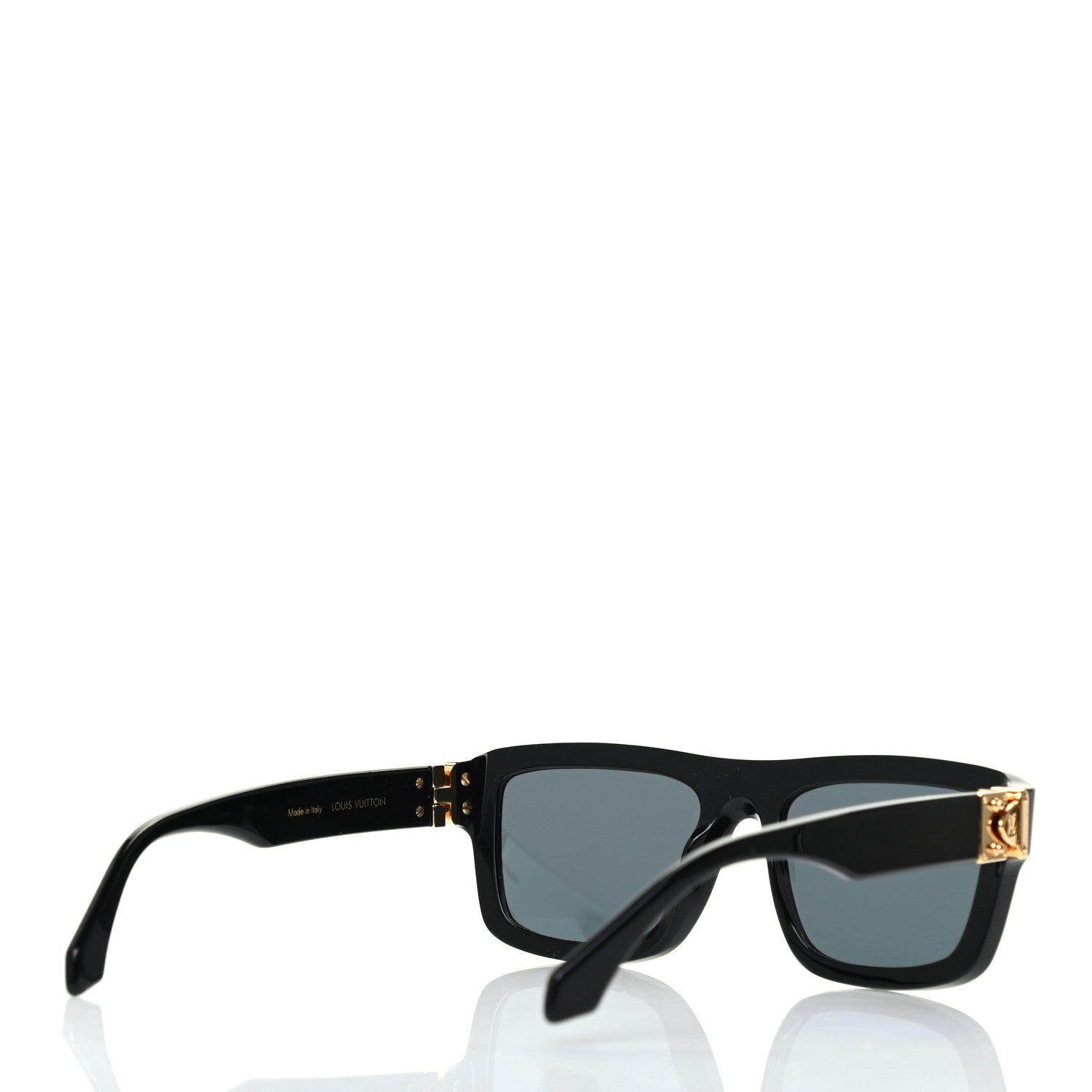 Louis Vuitton Acetate Square Sunglasses Z1192W Black 4 of 8