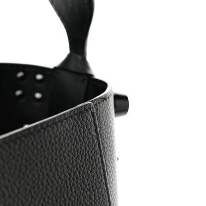Christian Louboutin Calfskin Empire Spike Studded Mini Cabachic Bucket Bag Black 13 of 13