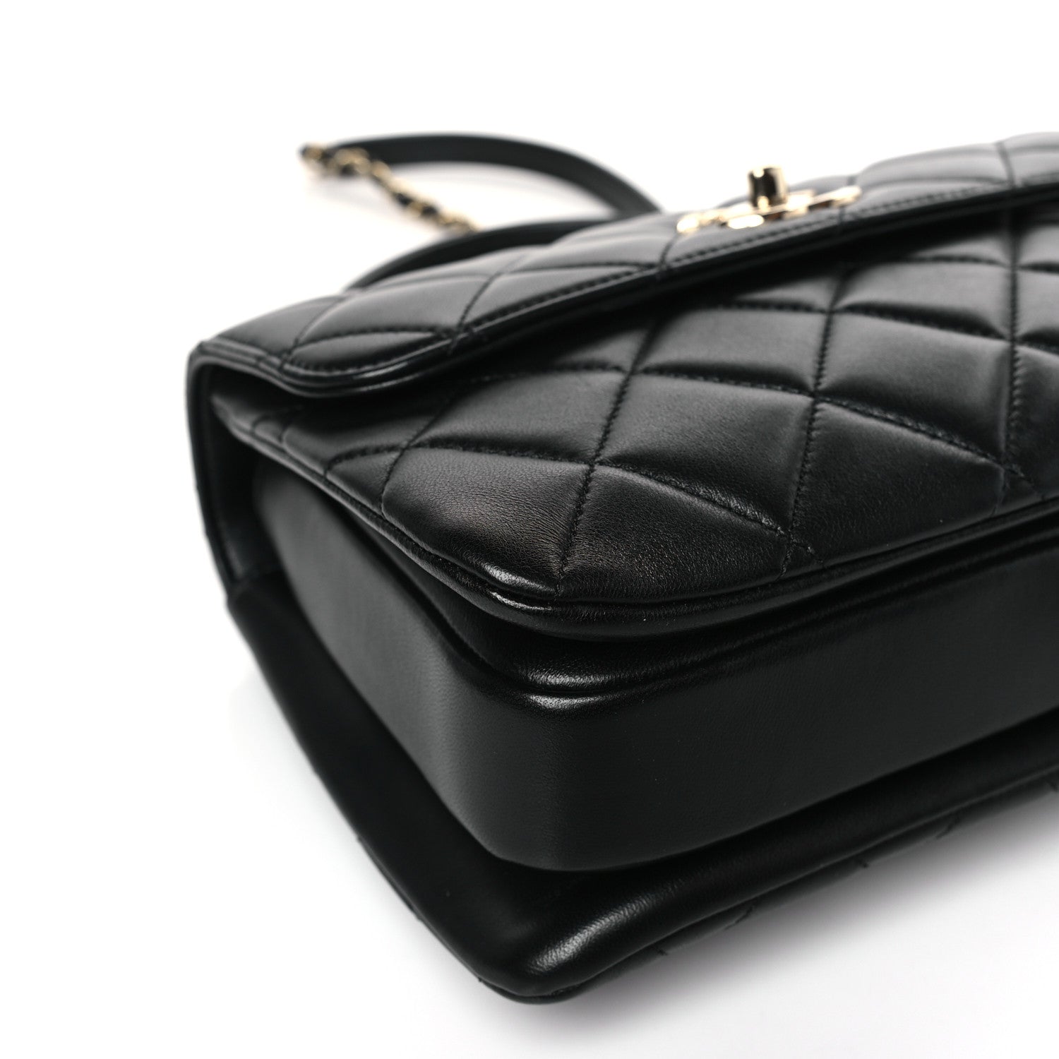 Chanel Lambskin Quilted Small Trendy CC Dual Handle Flap Bag Black 8 of 9
