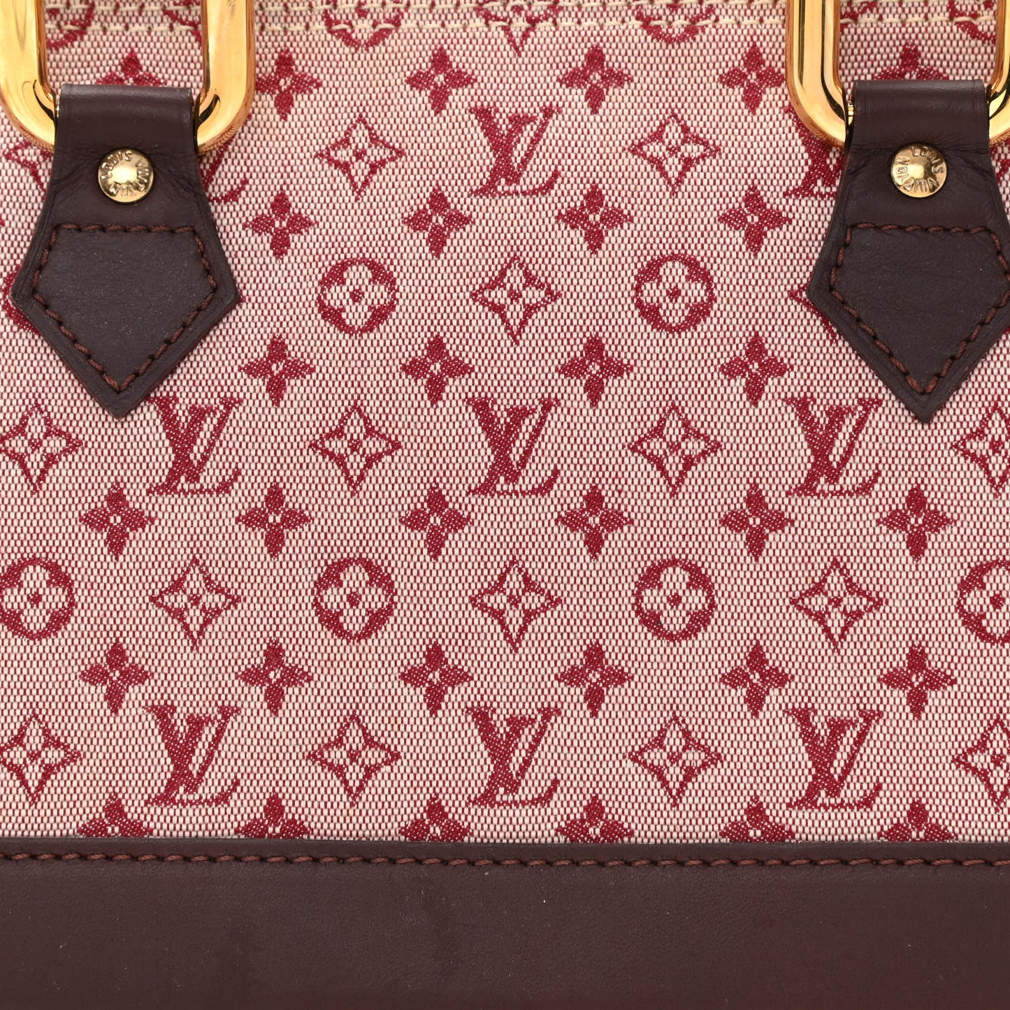 Mini Monogram Alma Long Cherry