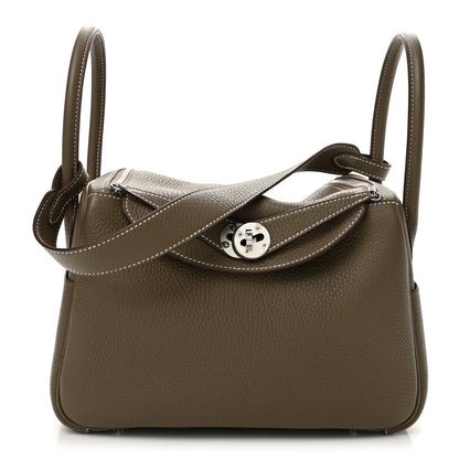 Hermes Taurillon Clemence Lindy 26 Etoupe 1 of 13