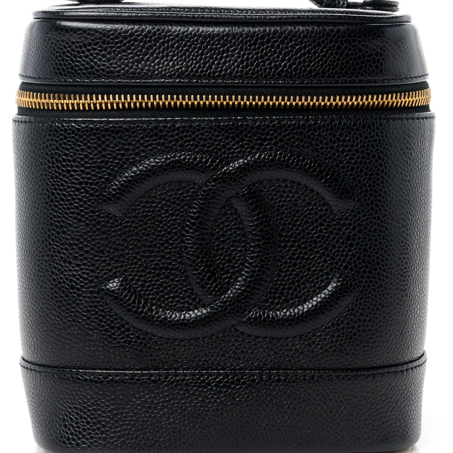 Chanel Caviar Vanity Cosmetic Case Black 8 of 10