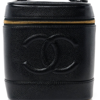 Chanel Caviar Vanity Cosmetic Case Black 8 of 10