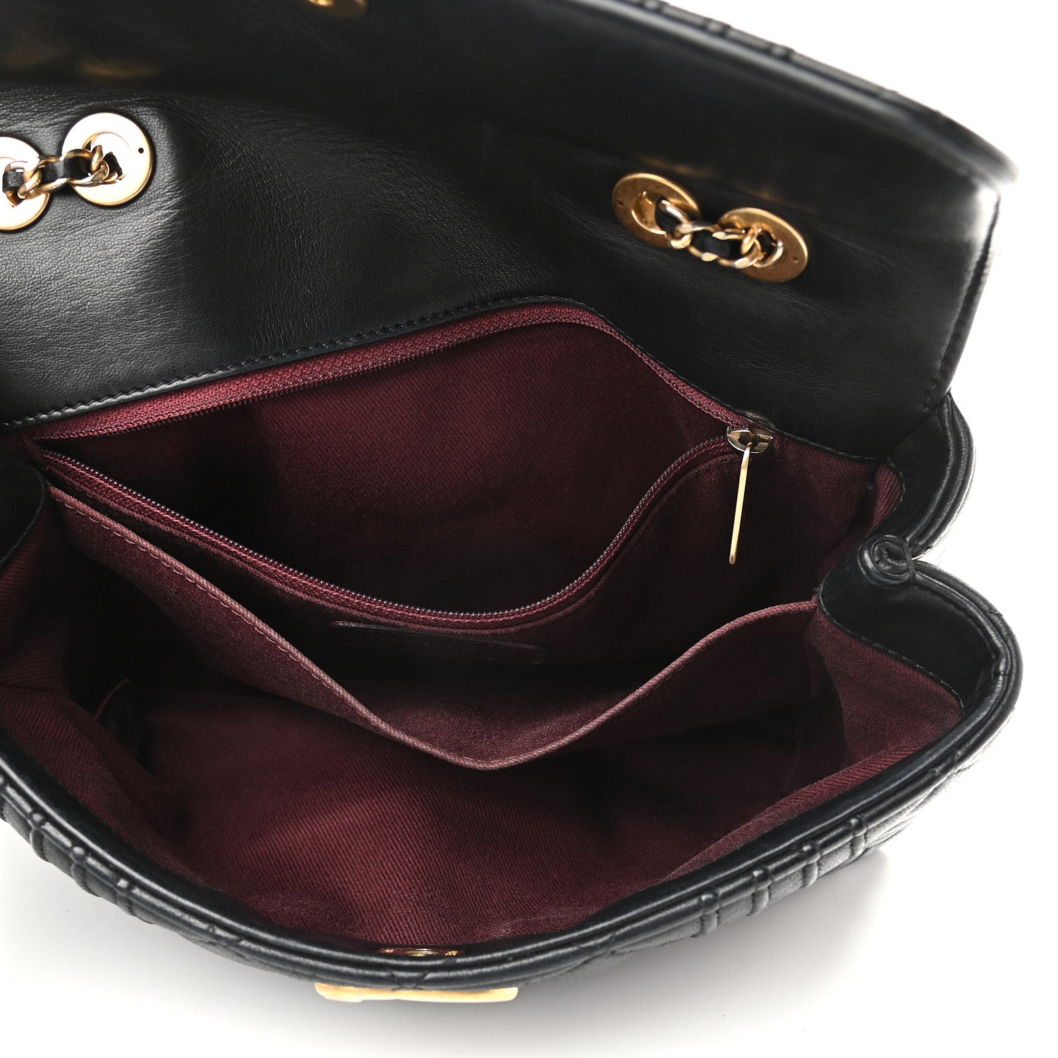 Chanel Lambskin Quilted Camera Case Black 5 of 9