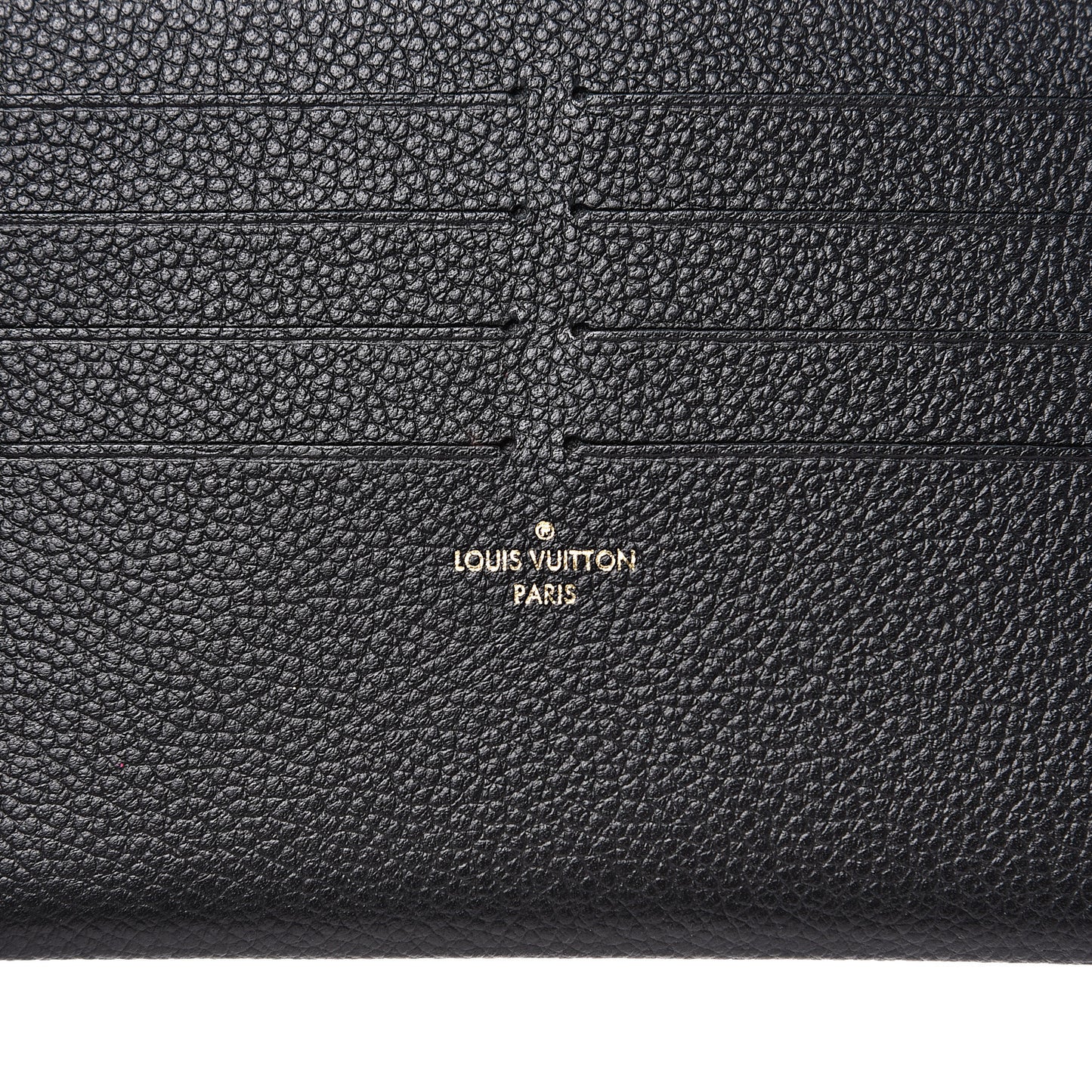 Calfskin Felicie Chain Wallet Card Holder Insert Black
