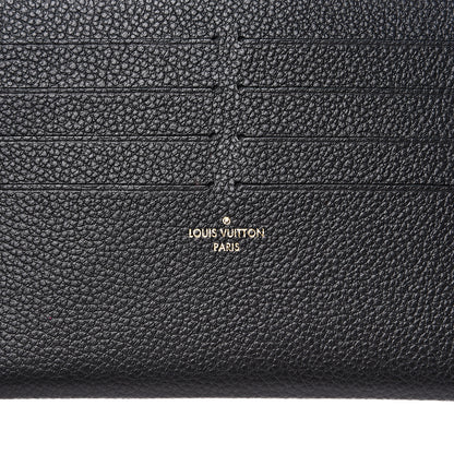Louis Vuitton Calfskin Felicie Chain Wallet Card Holder Insert Black 5 of 7