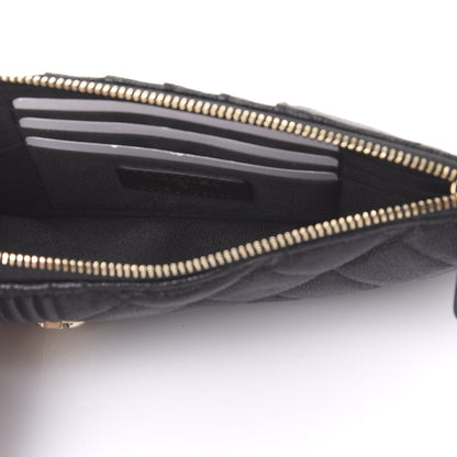 Chanel Caviar Quilted Boy Flat Wallet Pouch Black 5 of 11