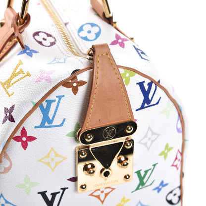 Louis Vuitton Monogram Multicolor Speedy 30 White 8 of 14