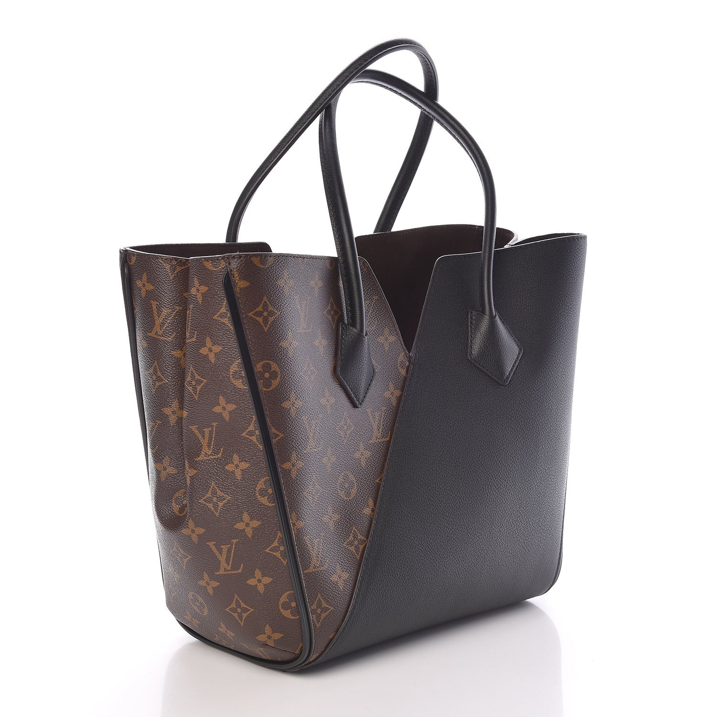Calfskin Monogram Kimono Tote Black