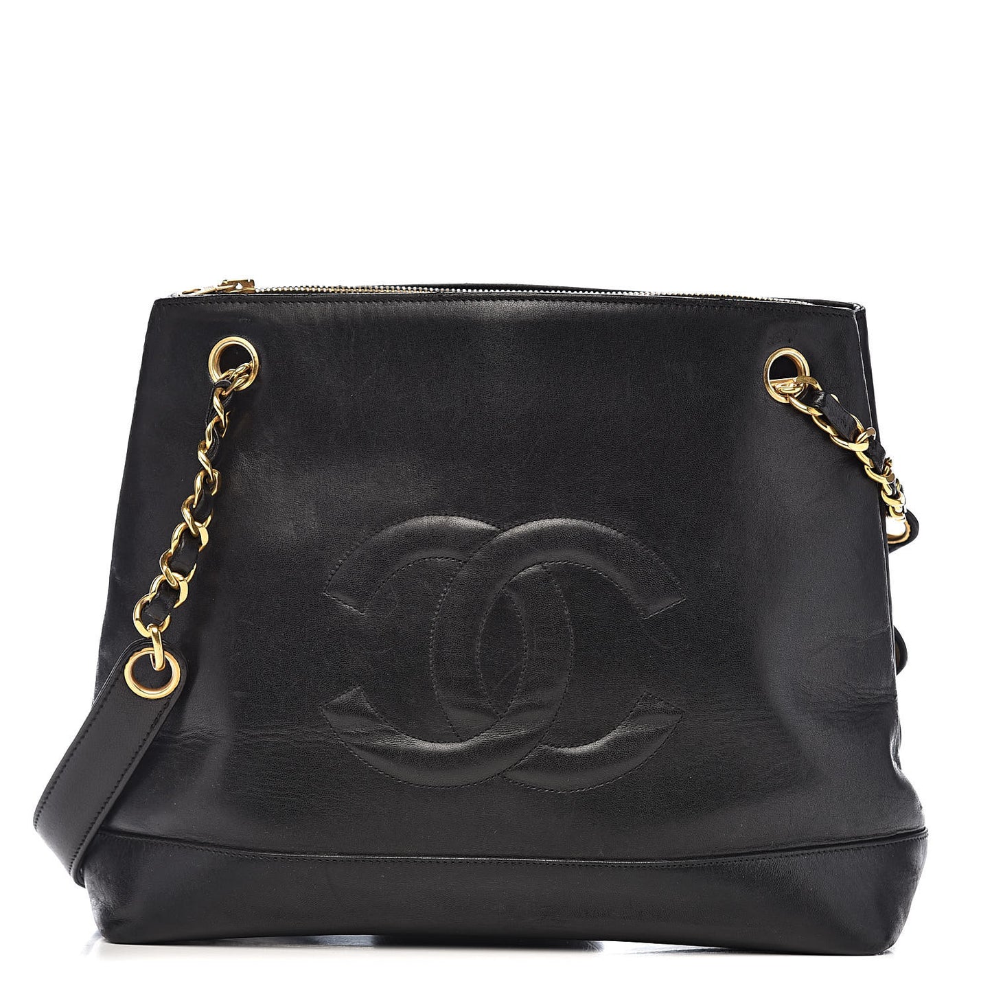 Lambskin CC Shoulder Bag Black