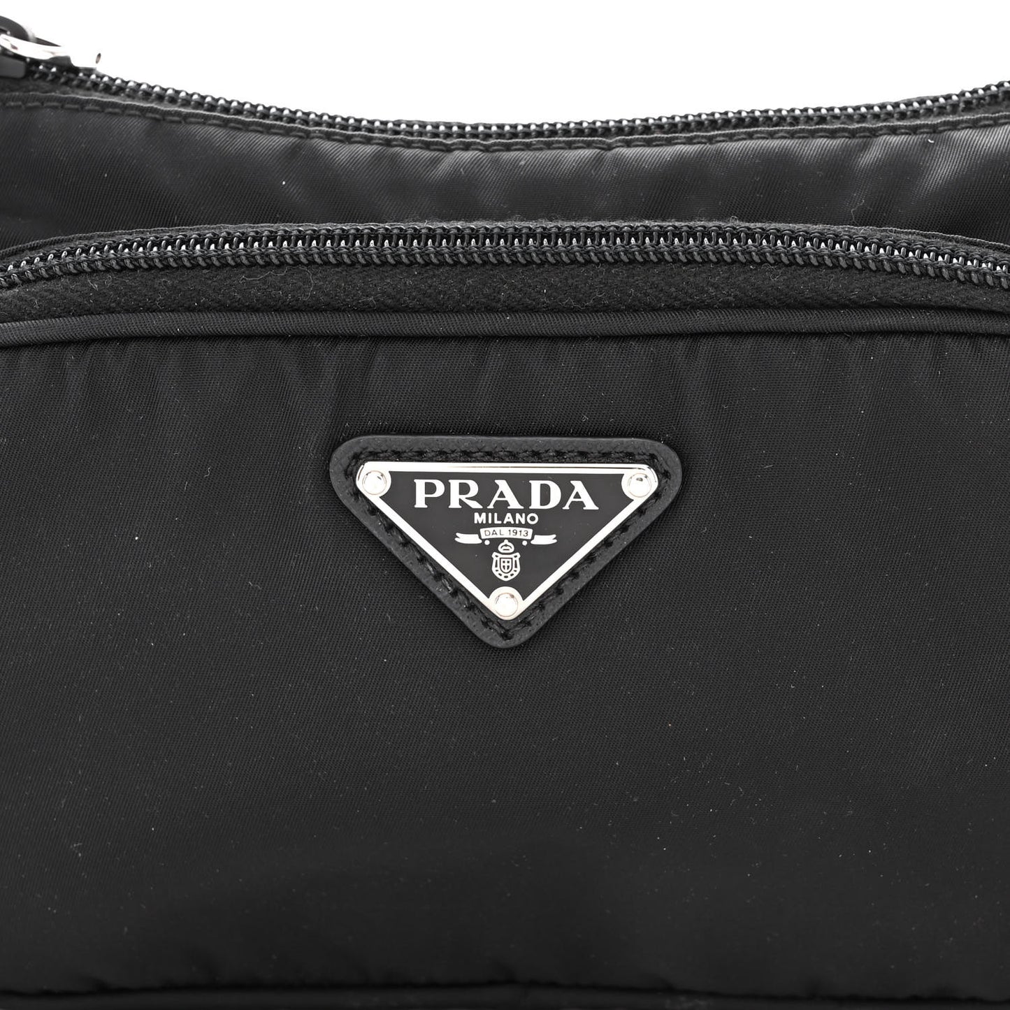 Tessuto Nylon Saffiano Belt Bag Black