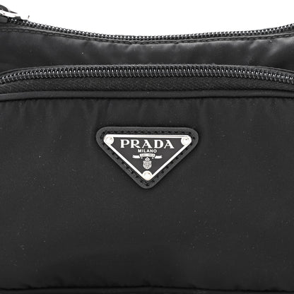 Prada Tessuto Nylon Saffiano Belt Bag Black 10 of 13
