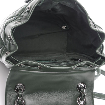 Chanel Lambskin Quilted Small Urban Spirit Backpack Dark Green 5 of 7