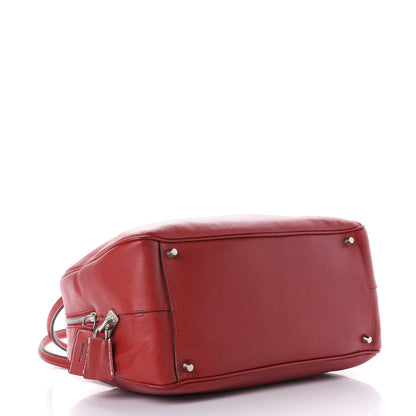 Prada Saffiano Lux Bowling Bag Fuoco 4 of 10